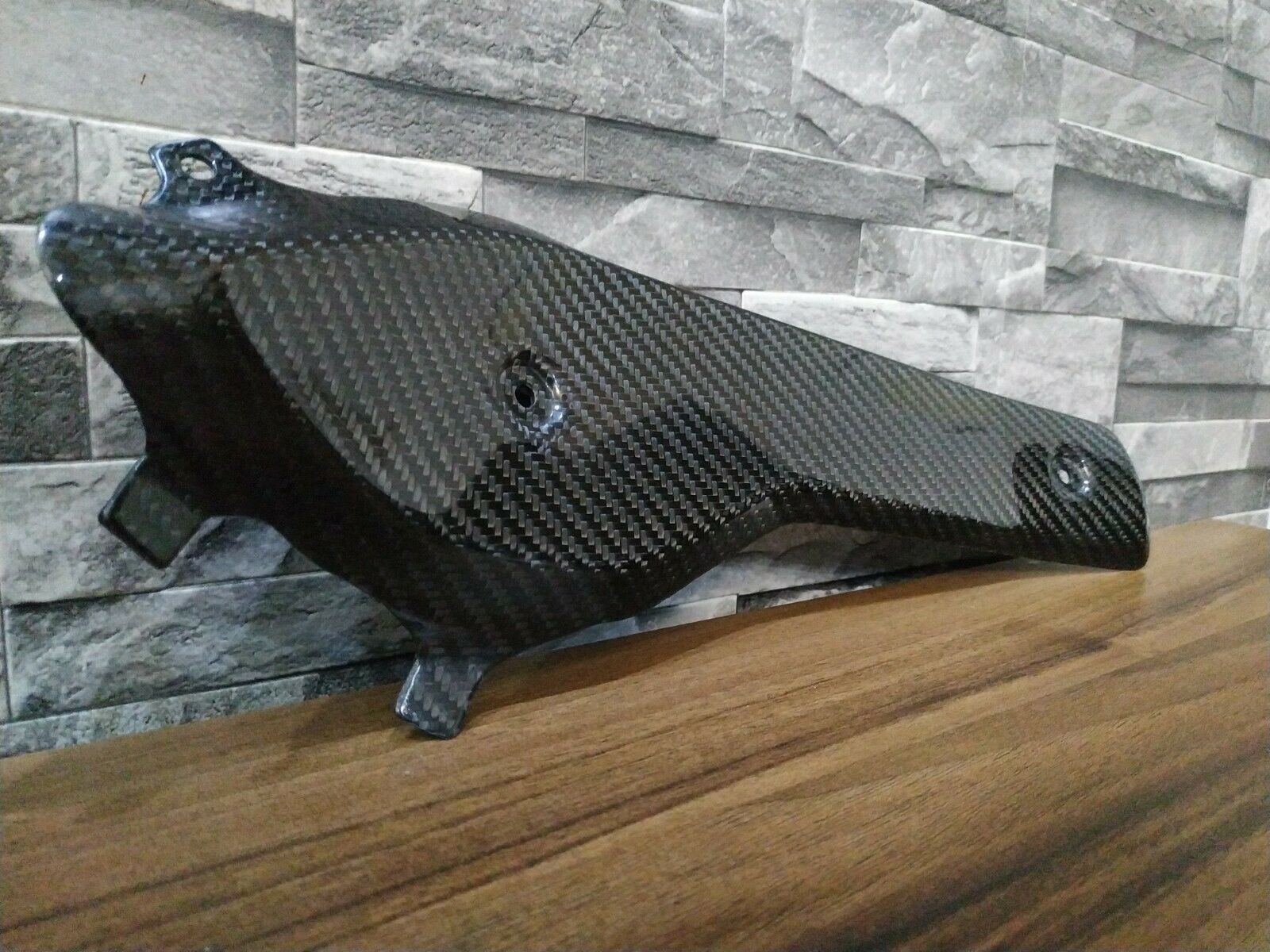 Husqvarna 701 carbon fibre exhaust heat shield - Fresh Stock Dated February 2026