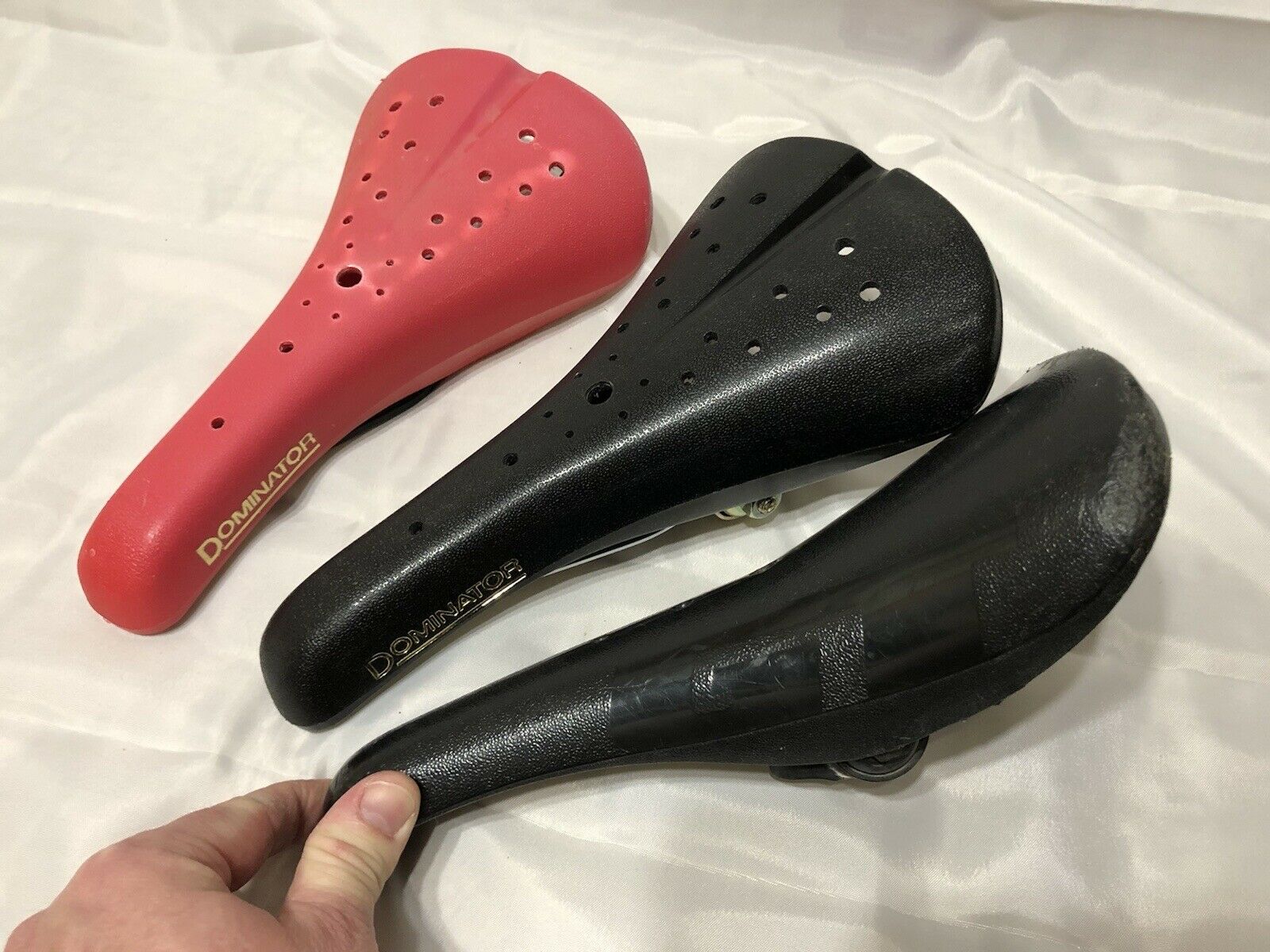 TWO DOMINATOR SEATS ONE GT SEAT OLD SCHOOL BMX - Fresh Stock Dated December 2025