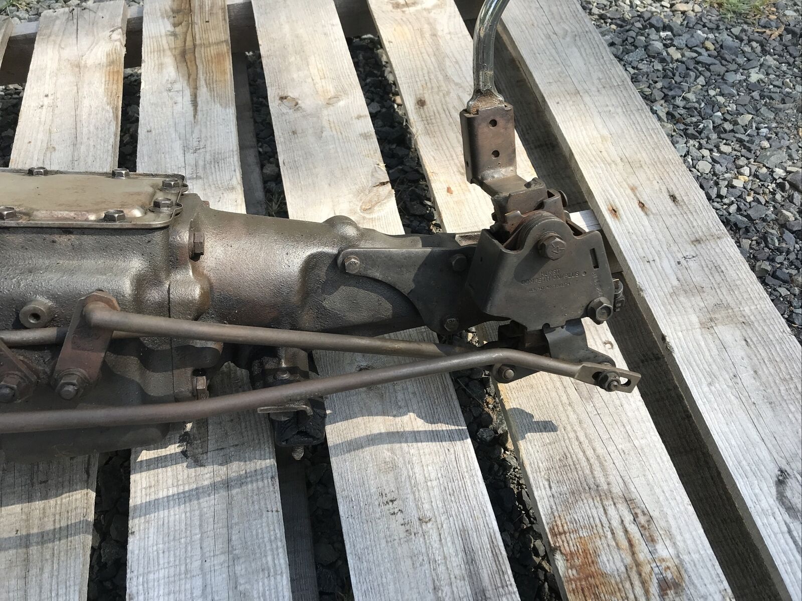 Ford 4 Speed Toploader Transmission RUG BF1 351 Wide Ratio Hurst Shifter - Fresh Stock Dated February 2026