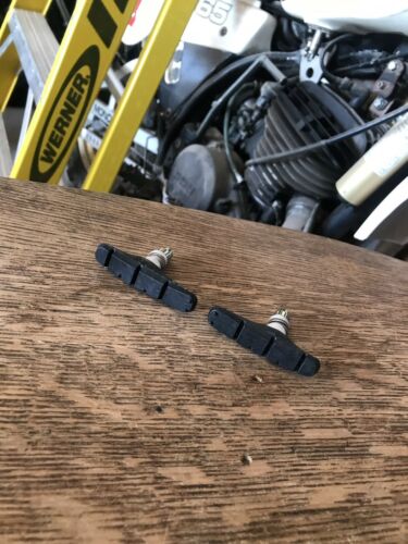 Dia-Compe Diatech MX2 V Brake Takeoffs threaded BMX bicycle brake pads - BLACK - Fresh Stock Dated February 2026