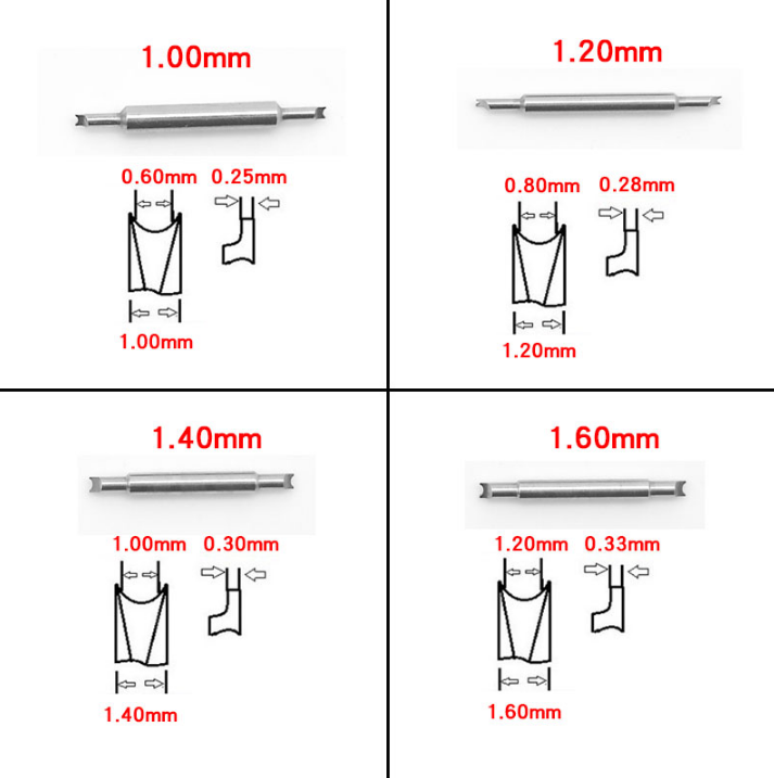 G6825 Standard Watch Spring Bar Remover Plier with 1.0mm 1.2mm 1.4mm 1.6mm Tip - Fresh Stock Dated February 2026