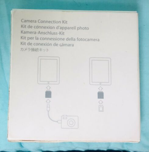 iPad camera connection kit*#MC531ZM/A*￼in Box*model #A1362 A1358*Apple*x2 pieces - Fresh Stock Dated February 2026