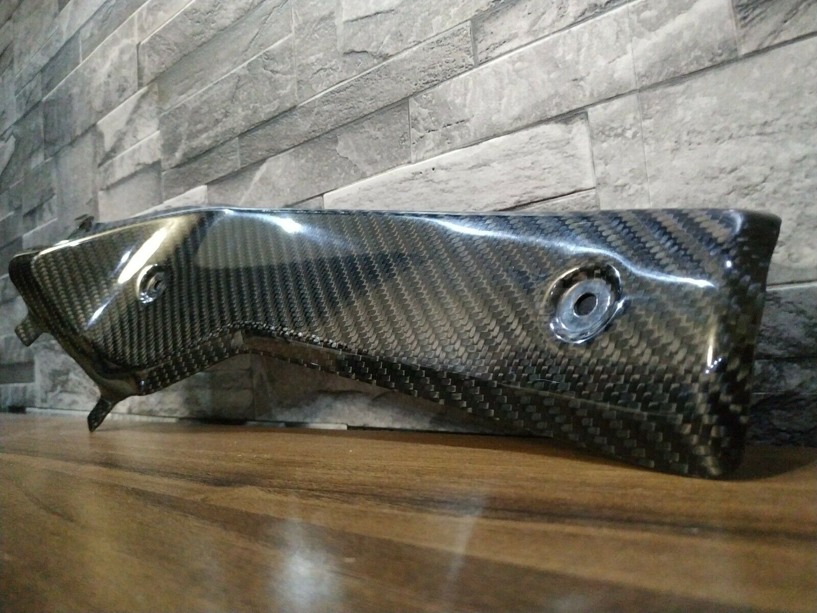 Husqvarna 701 carbon fibre exhaust heat shield - Fresh Stock Dated February 2026