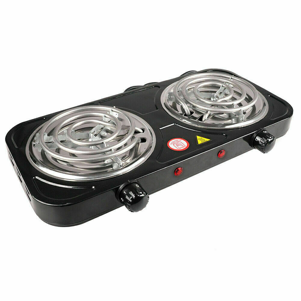 Portable Electric Burner Single/Dual Stove Hot Plate Heating Cooktop Camping - Fresh Stock Dated February 2026