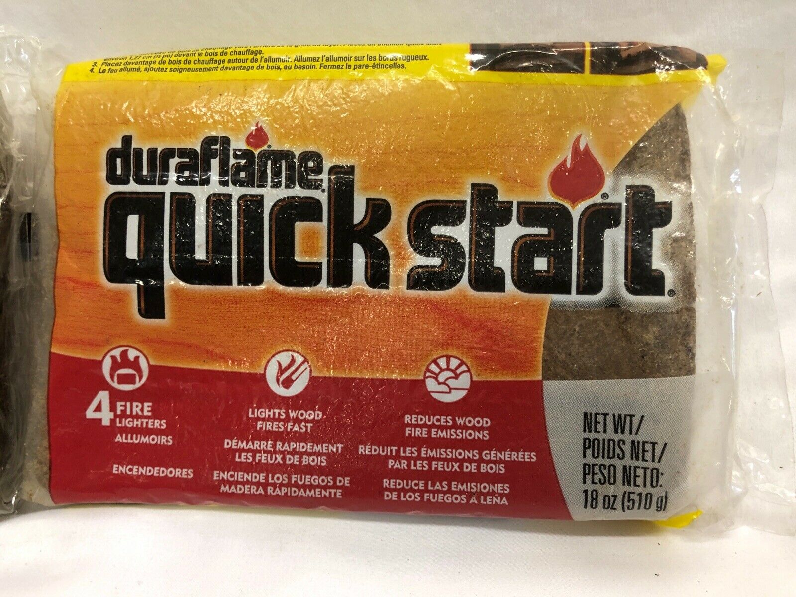 2 Duraflame Quick Start 4 Pack Fast Firelighter Fireplace Pit Wood Light Starter - Fresh Stock Dated December 2025