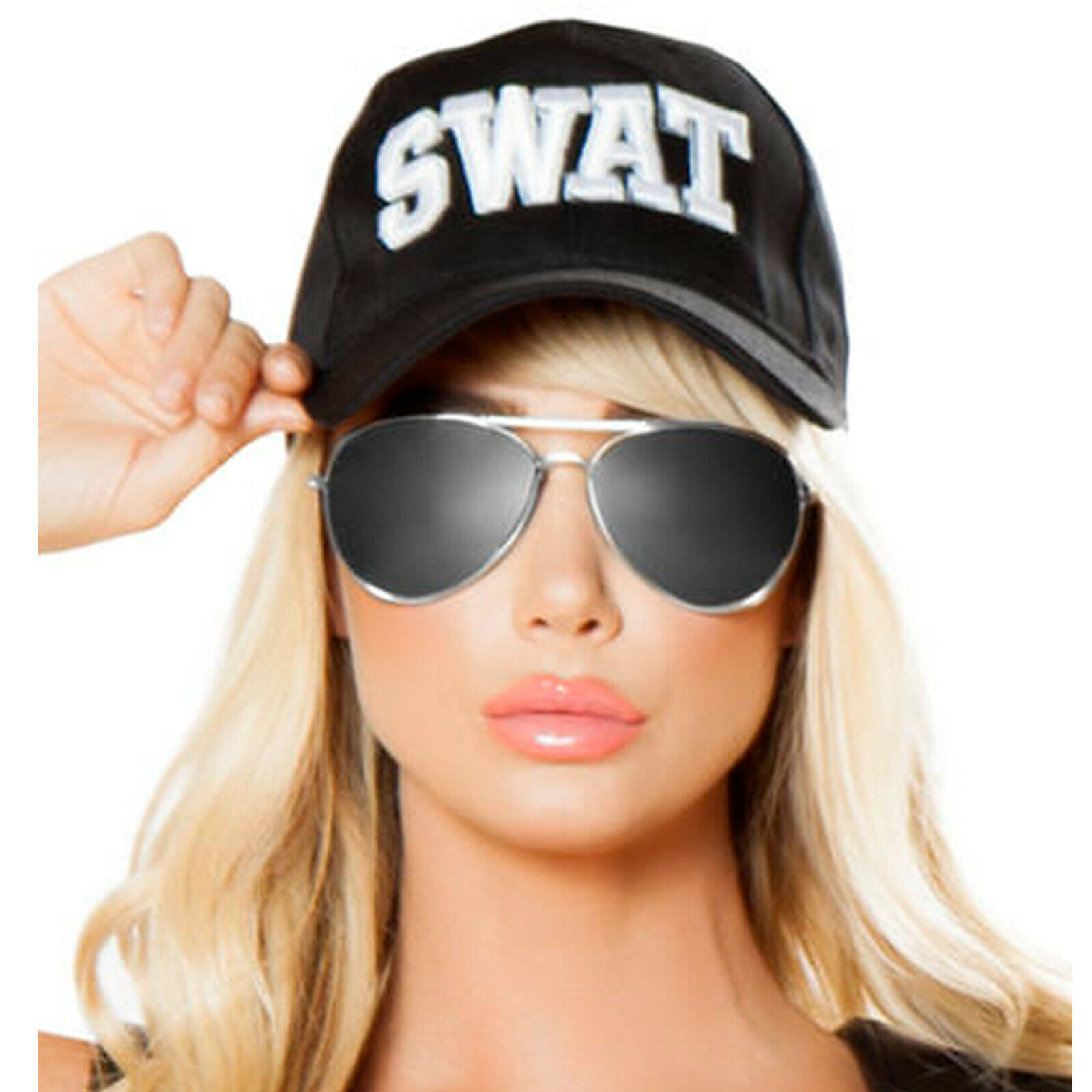Reflective Mirrored Sunglasses Aviators Glasses Cop Police Officer Costume G101 - Fresh Stock Dated February 2026