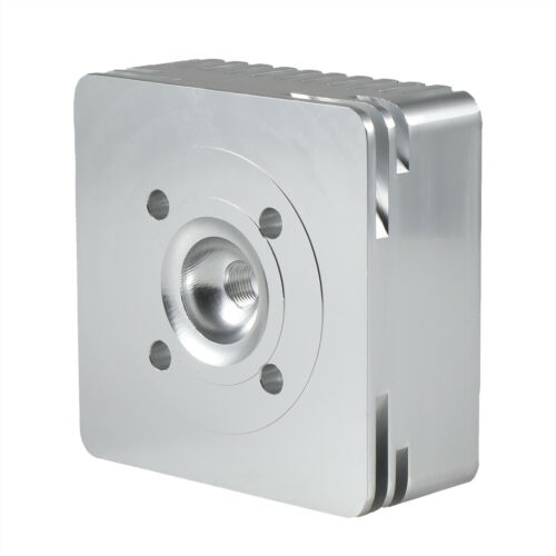 Silver Aluminum CNC Square Cylinder Head 66cc / 80cc Gas Motorized Bicycle - Fresh Stock Dated February 2026