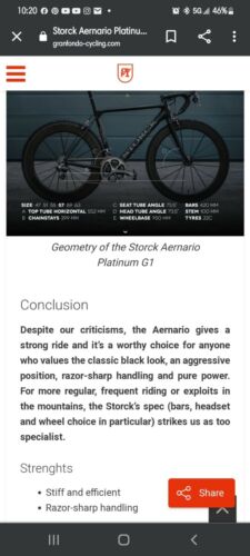 Storck Aernario Pro G1 Frameset - Fresh Stock Dated February 2026