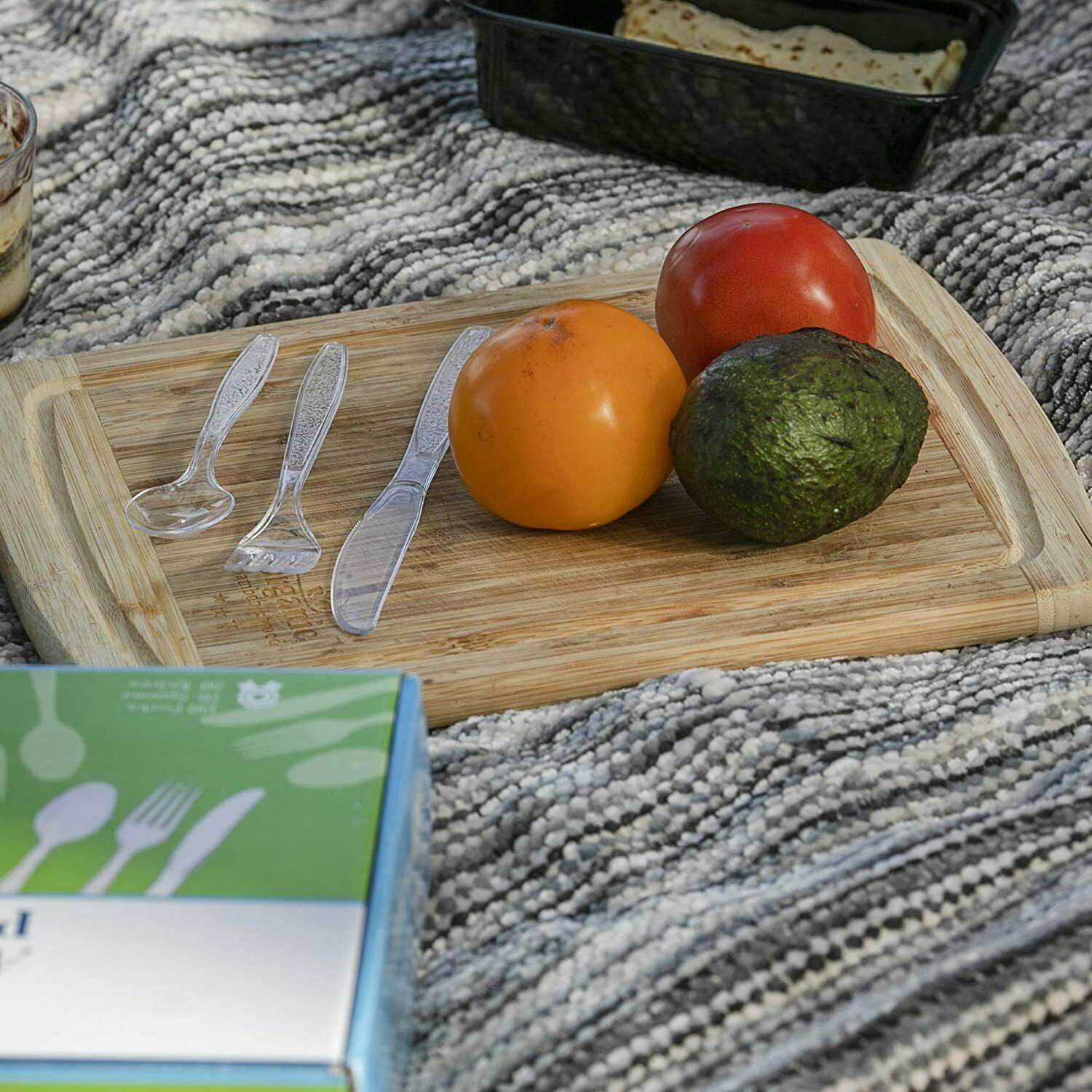 Plastic Spoons-Forks- Knives Clear Extra Heavy Duty Cutlery - Fresh Stock Dated December 2025