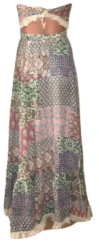 Vtg 70’s J.M. Tattoo Of California~Dress Kerchief Top Maxi Skirt 4/6 Hippie Rare - Fresh Stock Dated February 2026
