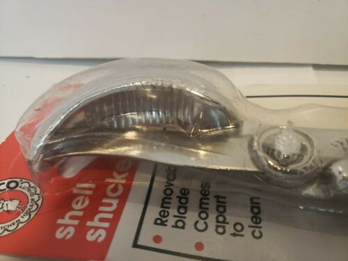 Oyster Shell Shucker Tool   Clam  Vintage Italy Rowoco Homecraft Handheld 2 Pc - Fresh Stock Dated December 2025