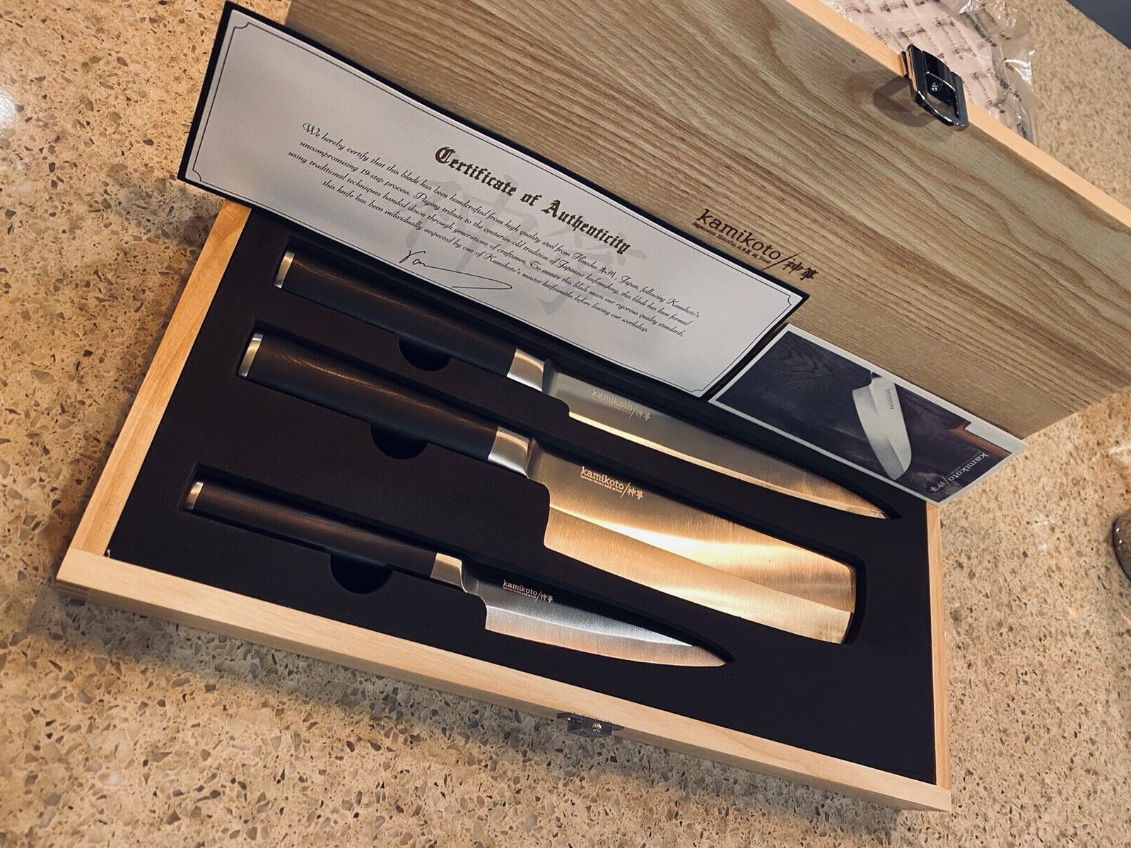 Kamikoto Kanpeki Knife Set BRAND NEW In Handmade Bamboo Box! ⭐️100% Authentic ⭐️ - Fresh Stock Dated December 2025