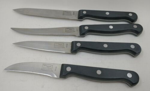 Chicago Cutlery Essentials 13 Piece Black Handle Knife Set W/ Wood Block - Fresh Stock Dated December 2025