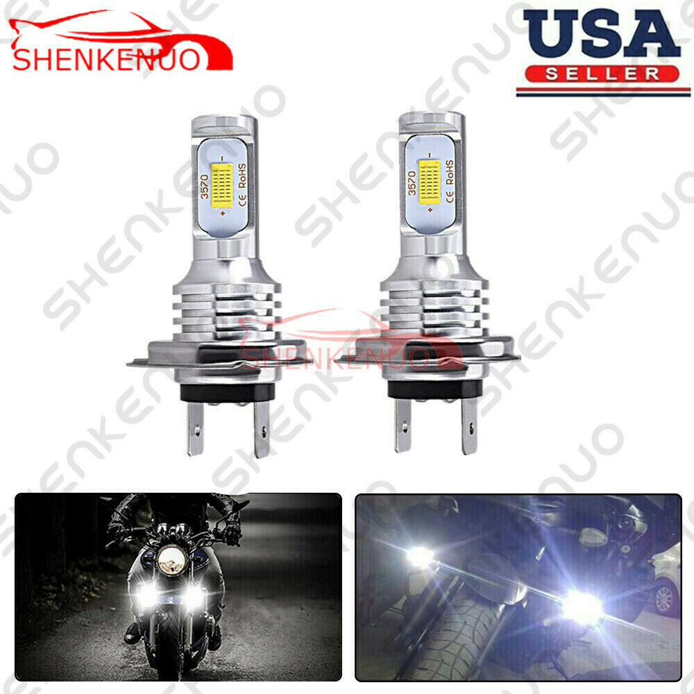 For Honda Goldwing GL1800 2001-2016 White Projector Lens 16 LED Headlight Bulbs - Fresh Stock Dated February 2026