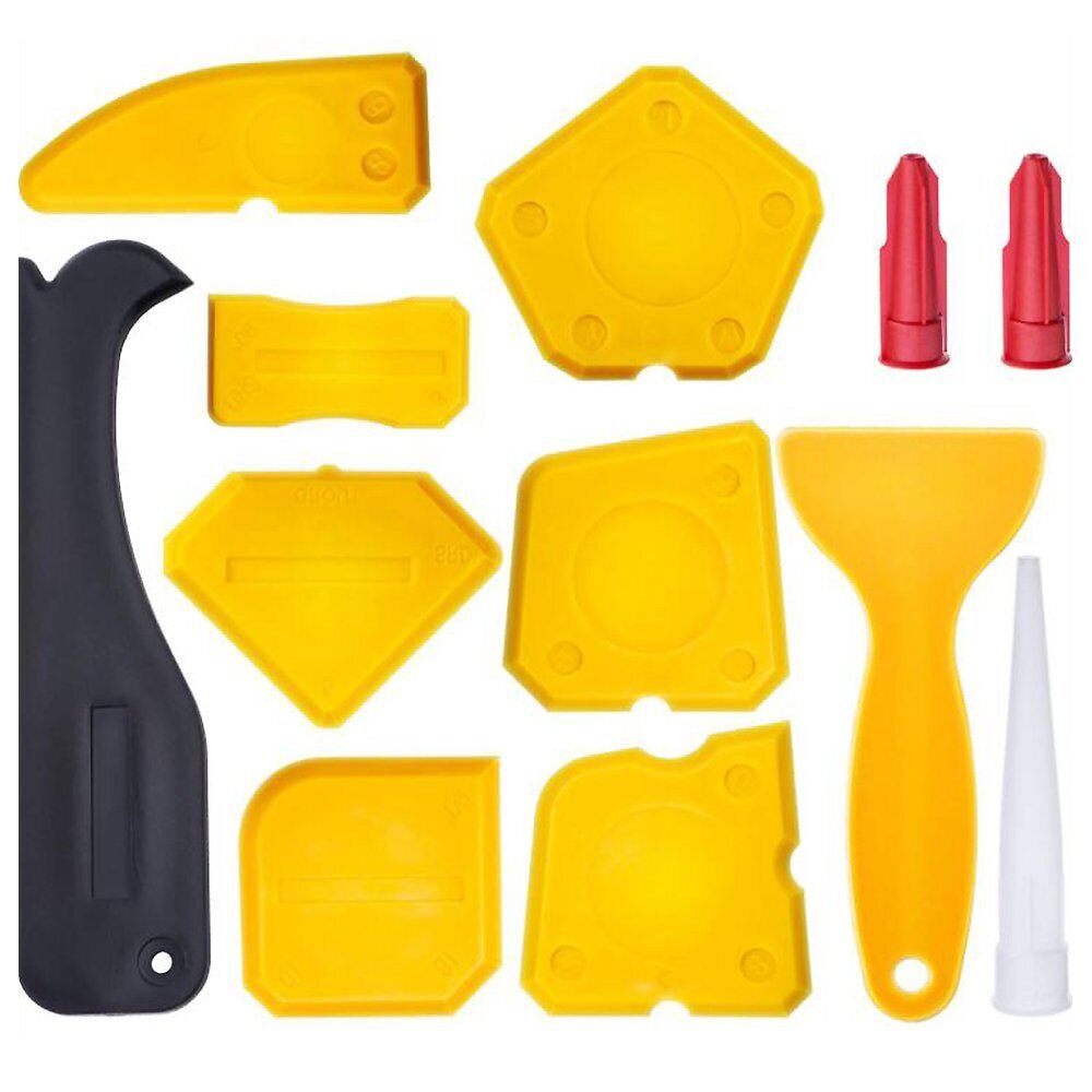 12pcs Caulking Kit Sealant Finishing Tool Grout Scraper Caulk Remover Nozzle VN - Fresh Stock Dated February 2026