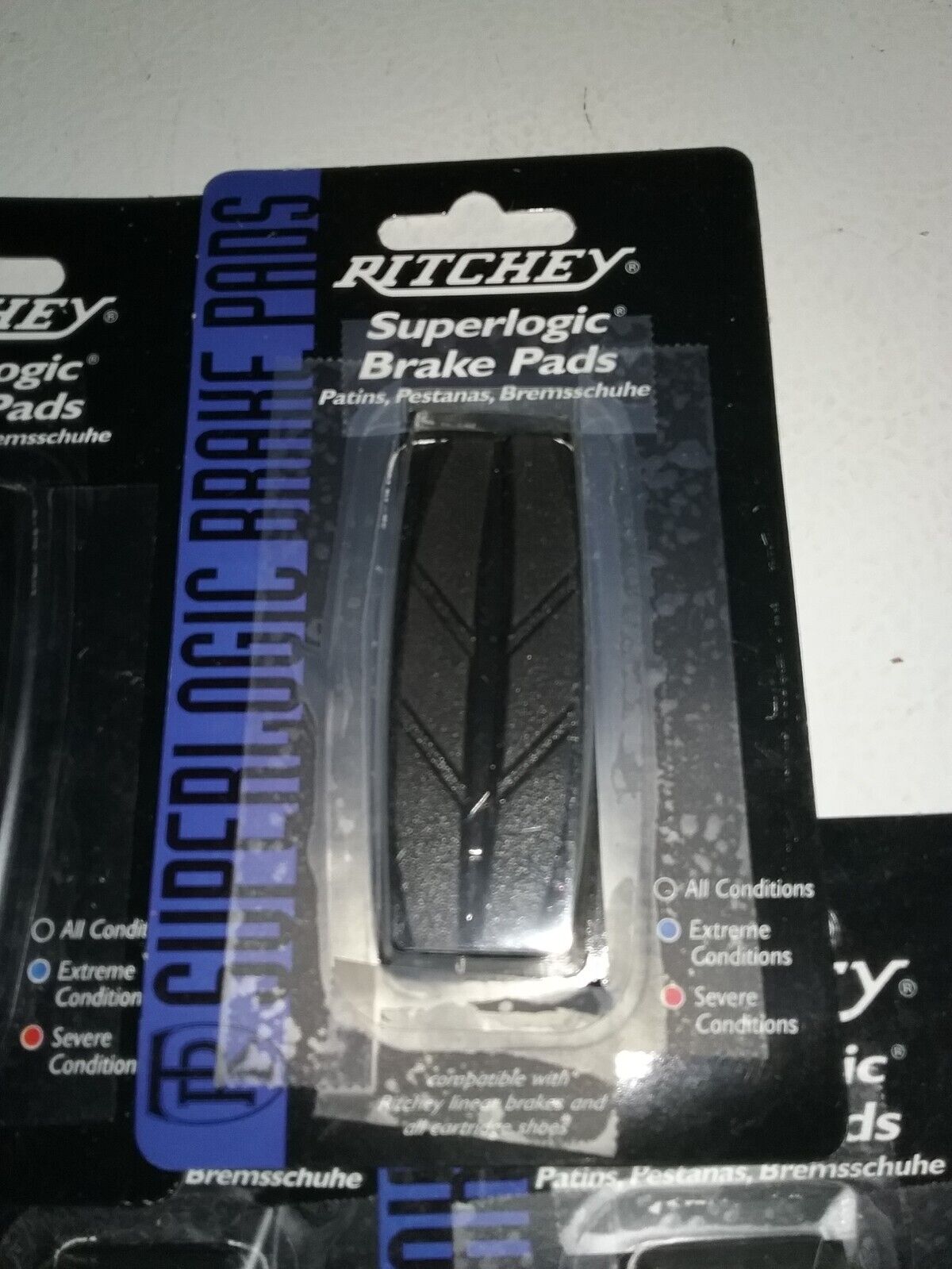 5 Pair Ritchey Superlogic V-Brake Pads Black All Conditions Linear Cartridge NEW - Fresh Stock Dated February 2026