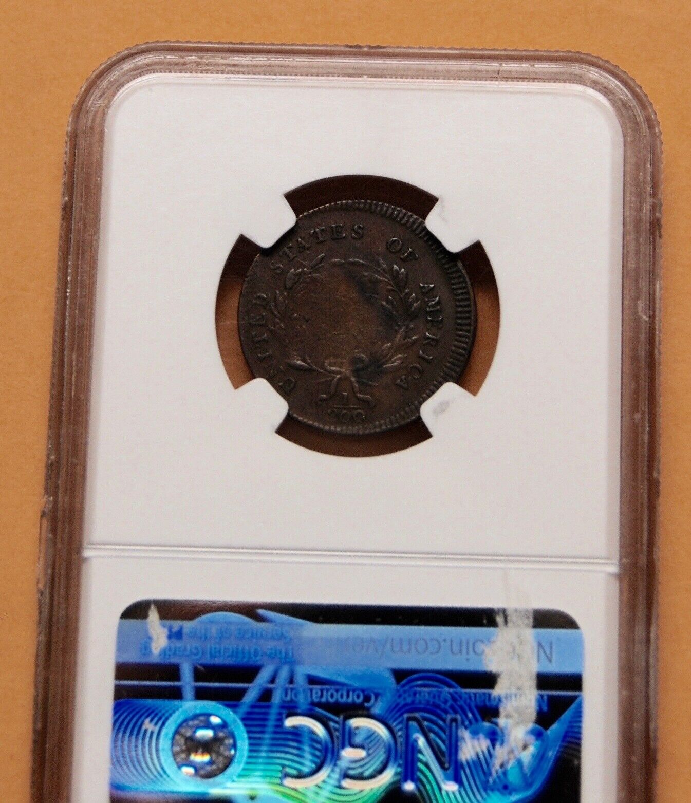 1795 Liberty cap half cent. With pole, punctuated date. Plain edge, NGC VG 8. - Fresh Stock Dated February 2026