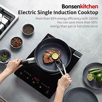 Upgrade Portable Touch Induction Cooktop with LED Screen, 1800W Countertop 8802 - Fresh Stock Dated December 2025