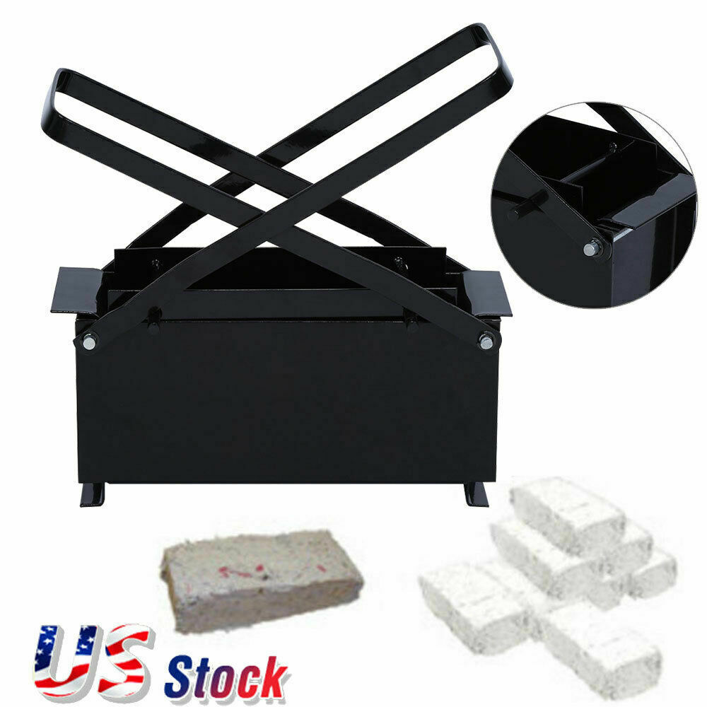 NEW Paper Log Briquette Maker Green Recycle Newspaper Fire Pit Brick Block Fuel - Fresh Stock Dated December 2025