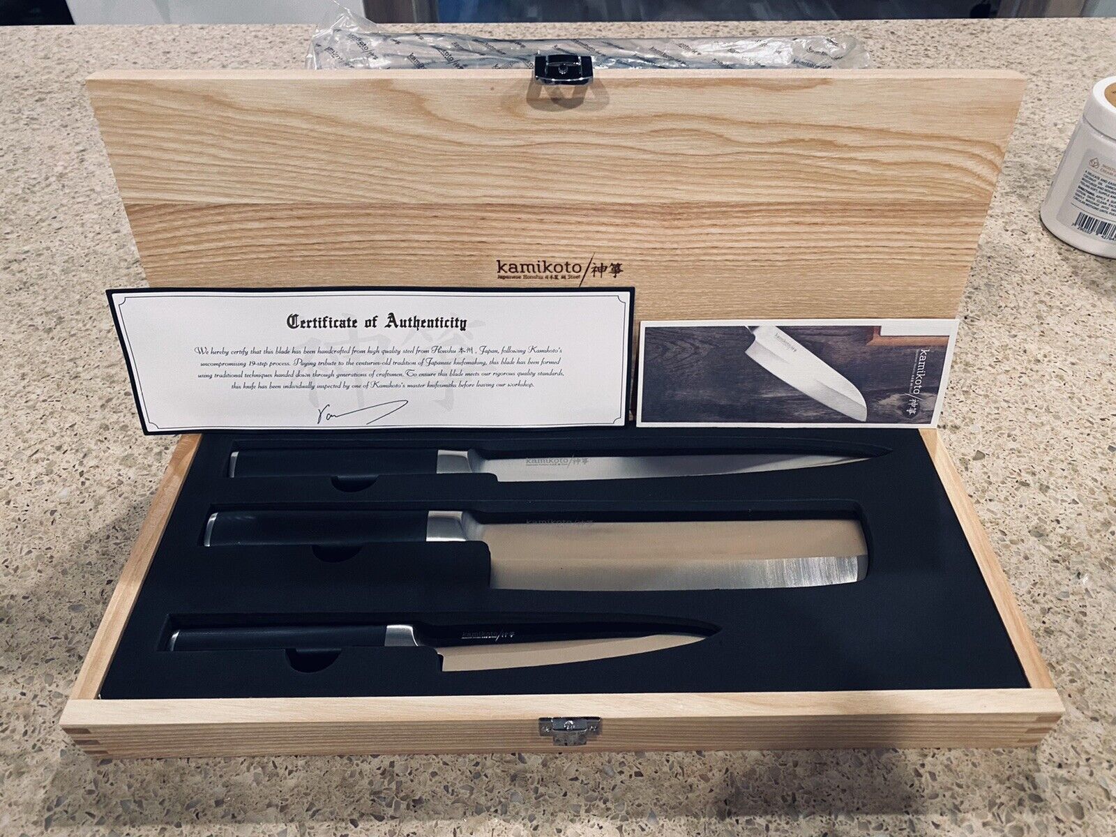 Kamikoto Kanpeki Knife Set BRAND NEW In Handmade Bamboo Box! ⭐️100% Authentic ⭐️ - Fresh Stock Dated December 2025