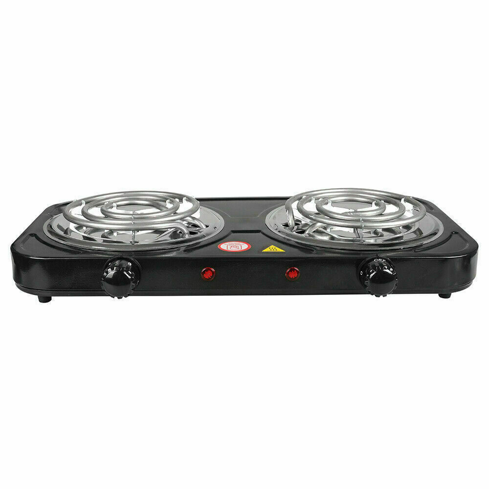 Portable Electric Burner Single/Dual Stove Hot Plate Heating Cooktop Camping - Fresh Stock Dated February 2026