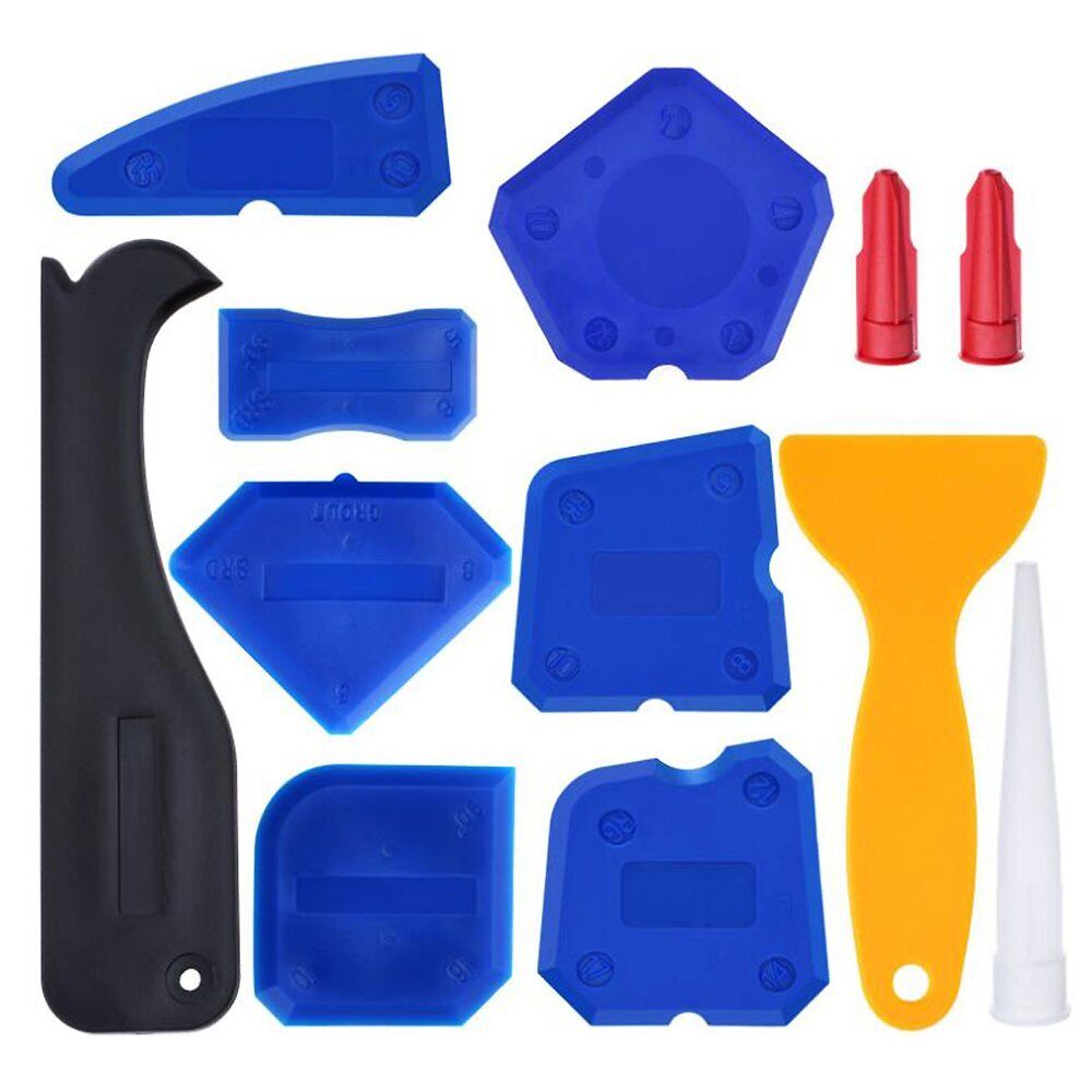 12pcs Caulking Kit Sealant Finishing Tool Grout Scraper Caulk Remover Nozzle VN - Fresh Stock Dated February 2026
