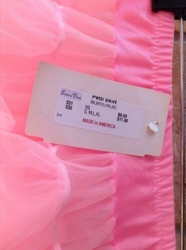 NWT Laura Dare Bright Pink Petticoat Tutu Girls Sz M USA Play Dress Up Dance - Fresh Stock Dated December 2025