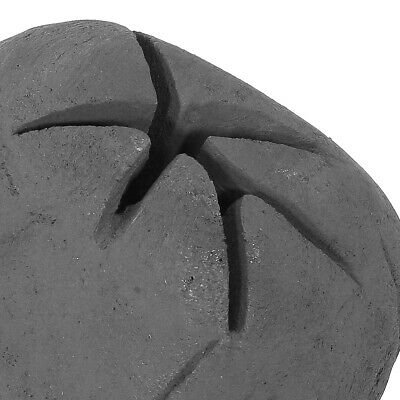 Flame Ceramic Propane Gel Ethanol Gas Fireplace Fire Pit Logs Skull Black - Fresh Stock Dated December 2025