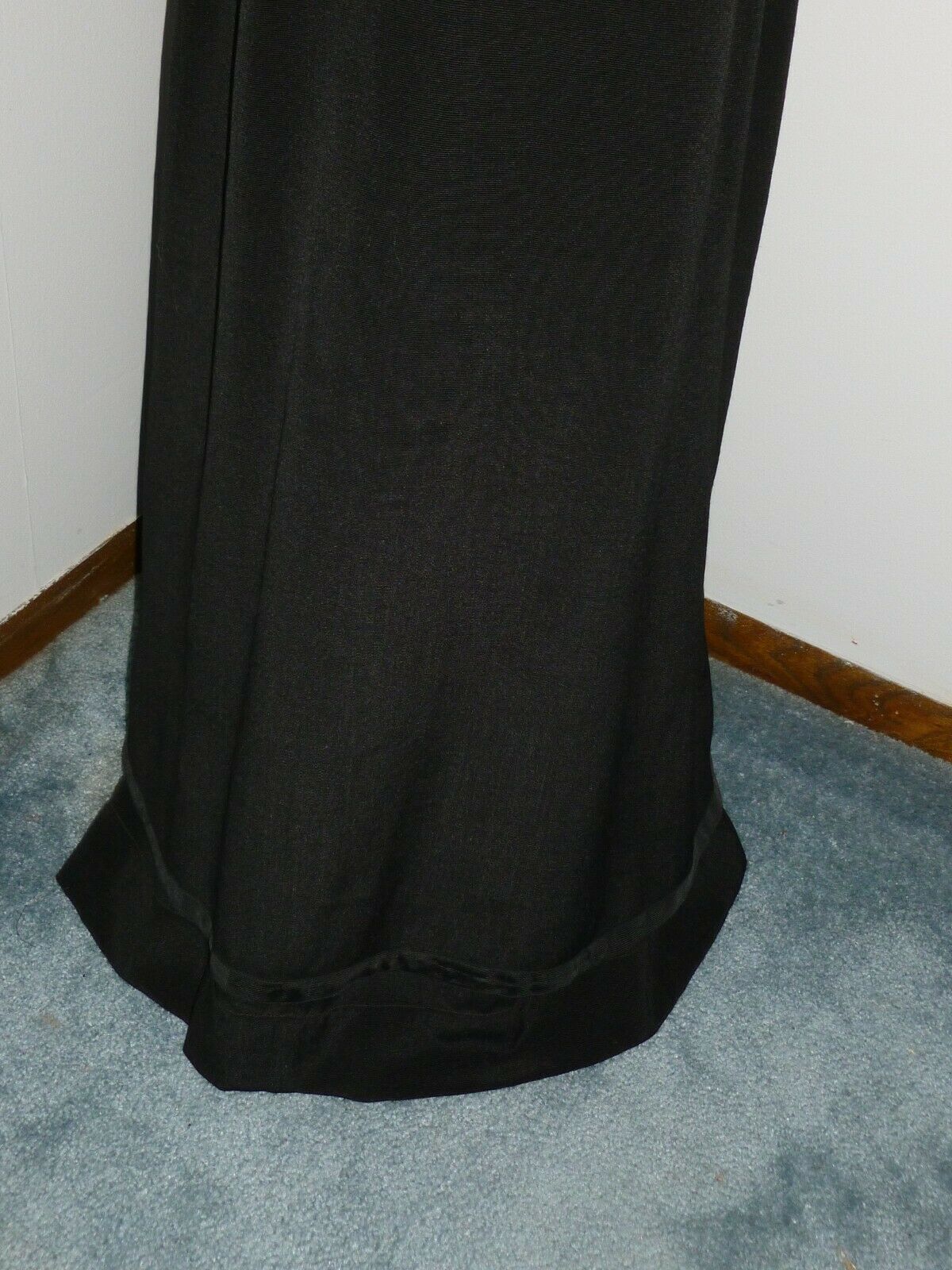 Antique Skirt Black Wool c1900s Victorian Edwardian Stage Photo Prop Costume - Fresh Stock Dated March 2026