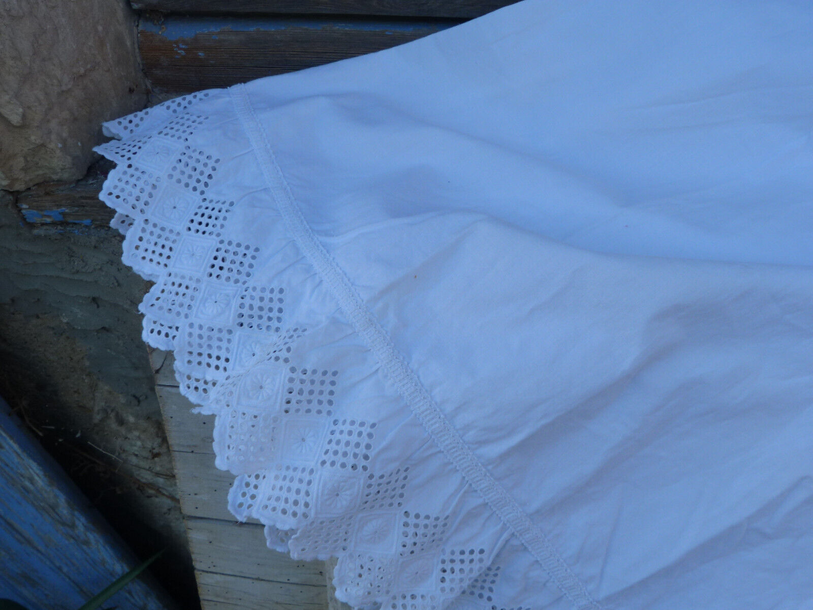 Vintage Antique old French Edwardian Handmade embroideries petitcoat size S - Fresh Stock Dated March 2026