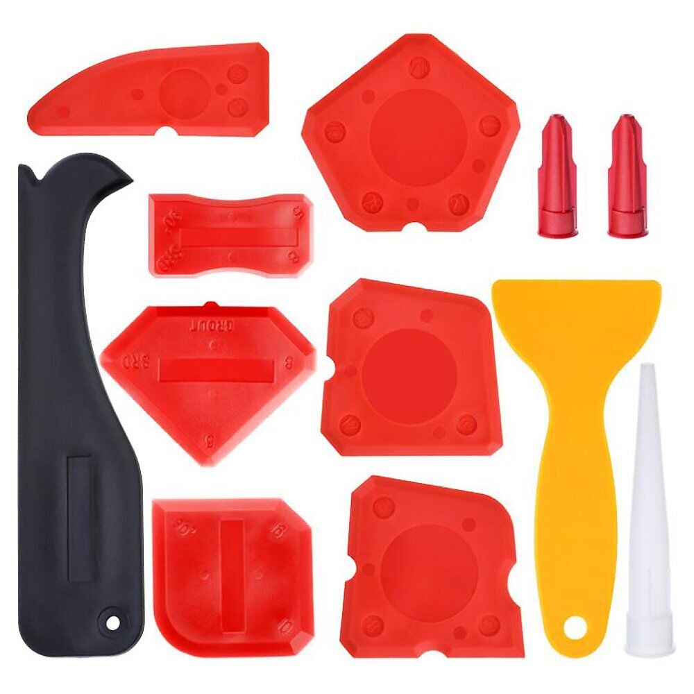 12pcs Caulking Kit Sealant Finishing Tool Grout Scraper Caulk Remover Nozzle VN - Fresh Stock Dated February 2026