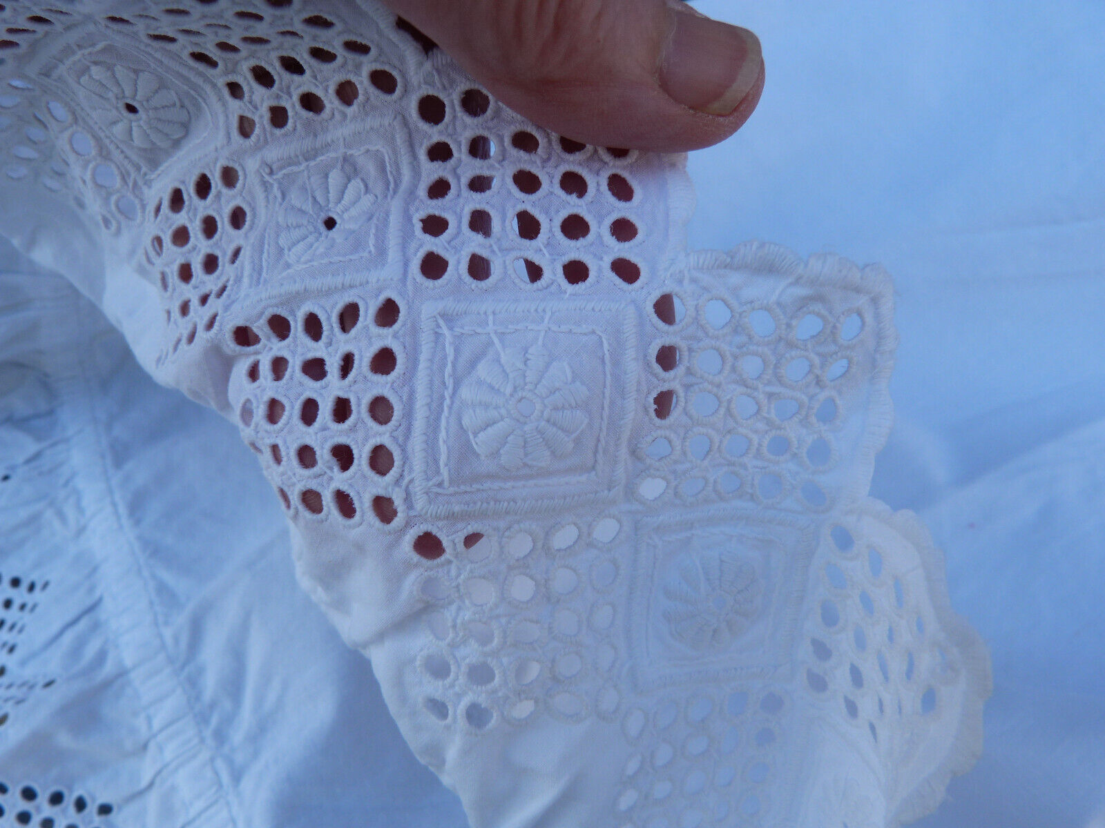 Vintage Antique old French Edwardian Handmade embroideries petitcoat size S - Fresh Stock Dated March 2026