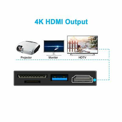 Mini Hub for Surface Go, 4K 1080p HDMI, USB 3.0, SD/TF Card Reader, Push Slot... - Fresh Stock Dated February 2026