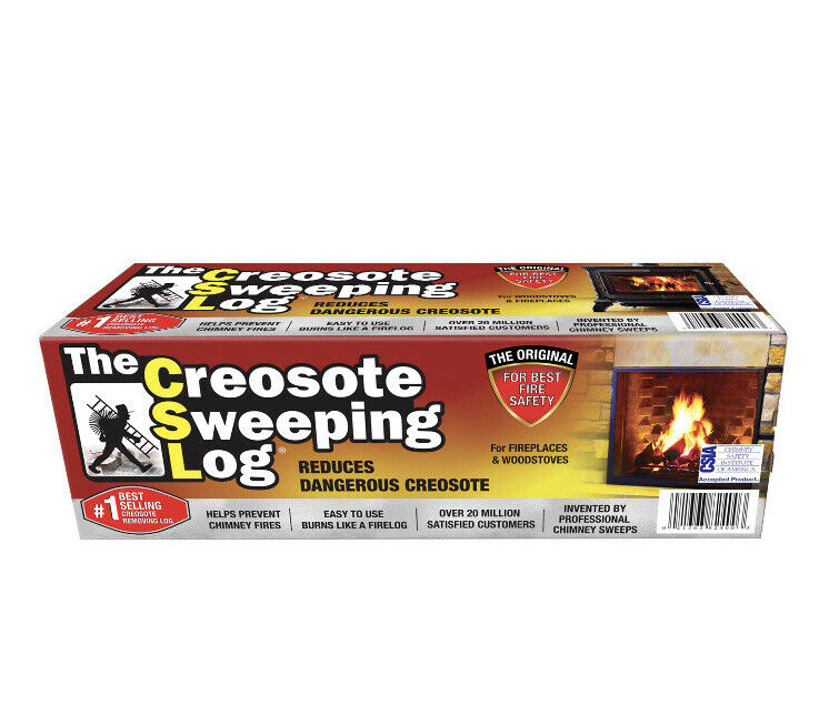 Creosote Sweeping Log Fireplace/ Woodstove/ Chimney Cleaner - Fresh Stock Dated December 2025