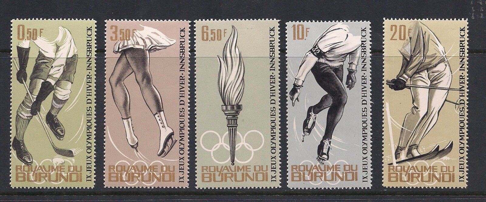 BURUNDI STAMP LOT SCOTT #40-41, 68-72, 88-94, 95-100, 101-110, 111-122 MNH SETS - Fresh Stock Dated December 2025