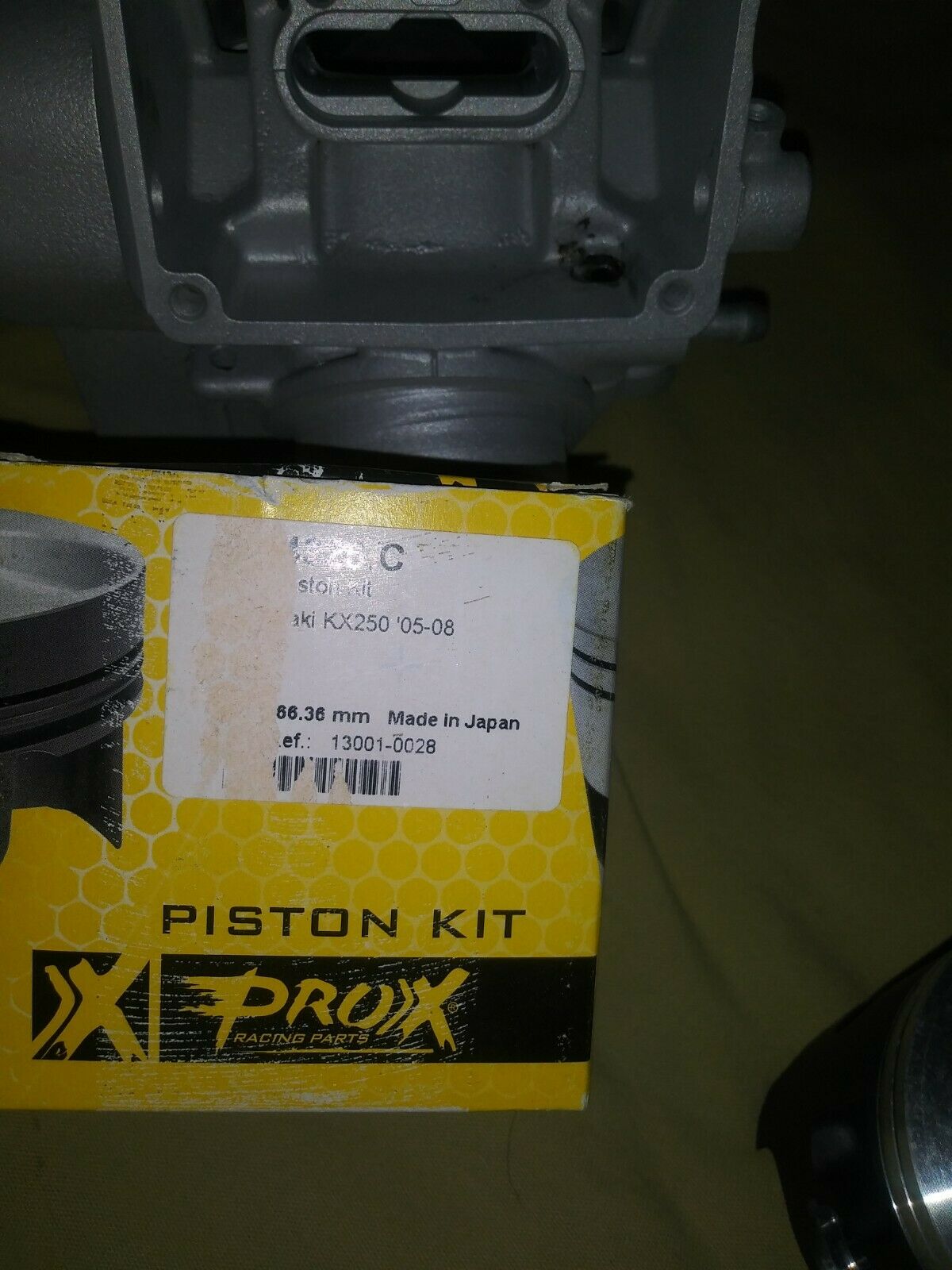 2005 Kawasaki KX 250 cylinder/piston top end - Fresh Stock Dated February 2026