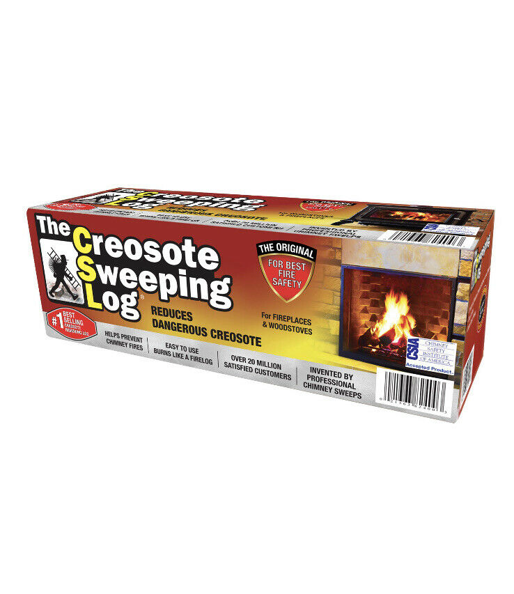 Creosote Sweeping Log Fireplace/ Woodstove/ Chimney Cleaner - Fresh Stock Dated December 2025