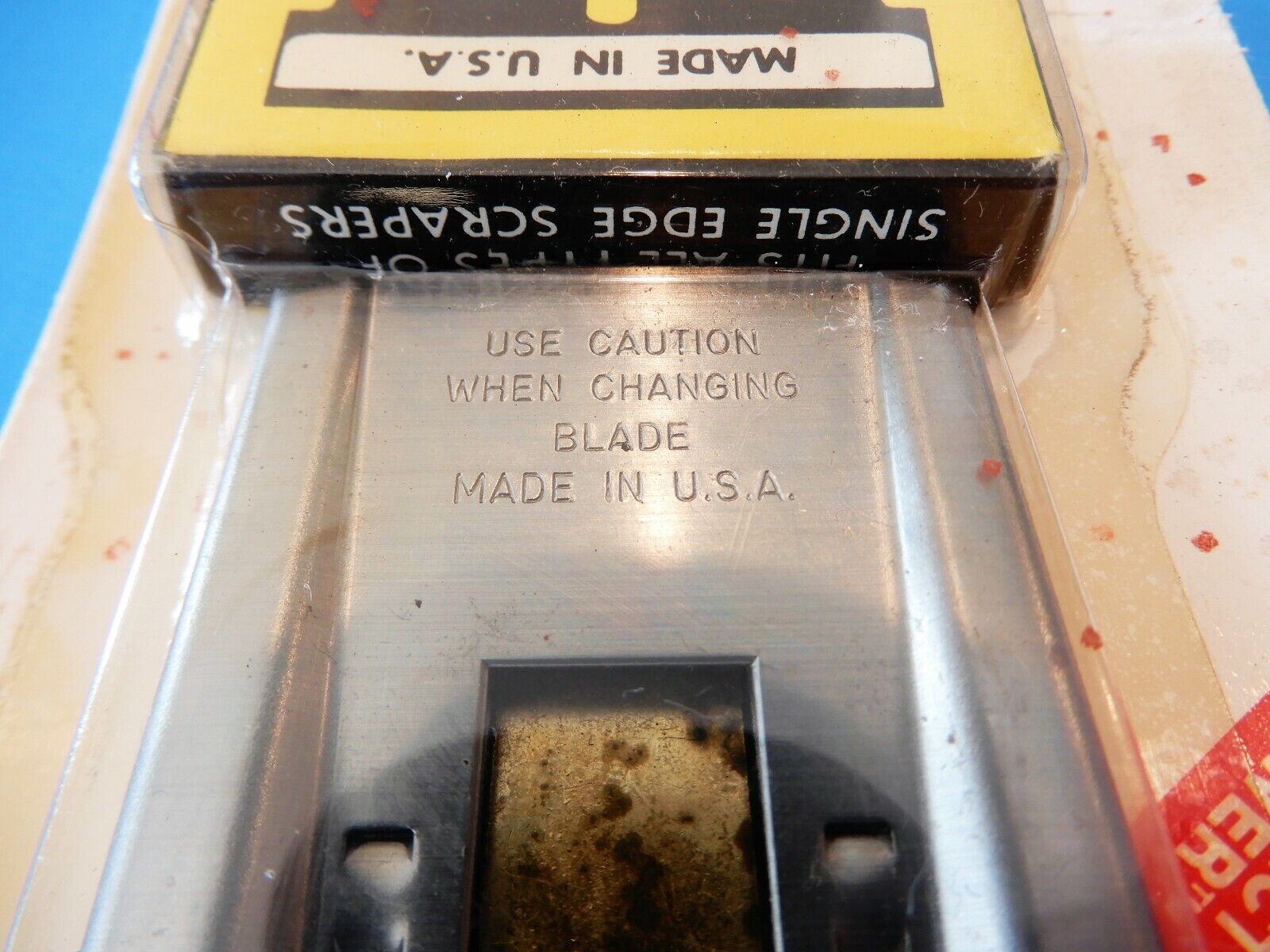 Vintage NOS Johnson Retractable Razor Scraper 5 Blades #250 Made in USA NEW! - Fresh Stock Dated February 2026