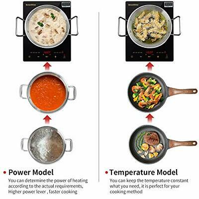 Upgrade Portable Touch Induction Cooktop with LED Screen, 1800W Countertop 8802 - Fresh Stock Dated December 2025