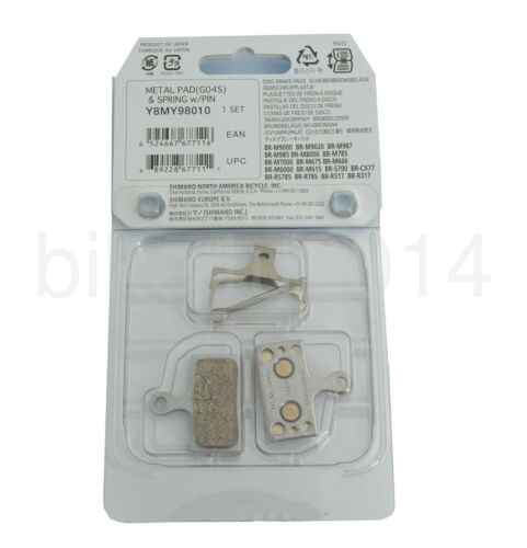 2* Shimano G04S Metal Bike Disc Brake Pad for XTR M9000,M9020/XT M8000,SLX M7000 - Fresh Stock Dated February 2026