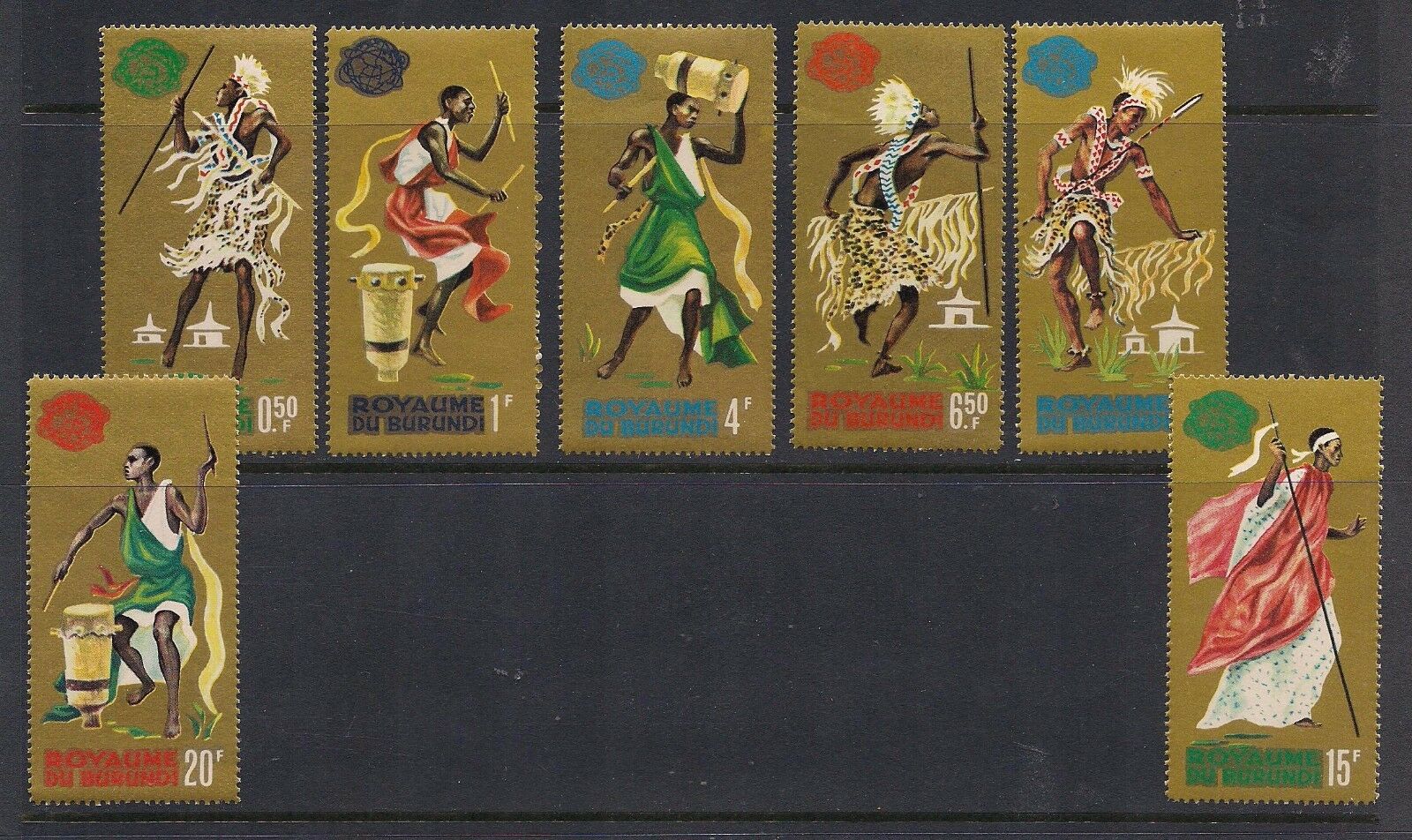 BURUNDI STAMP LOT SCOTT #40-41, 68-72, 88-94, 95-100, 101-110, 111-122 MNH SETS - Fresh Stock Dated December 2025