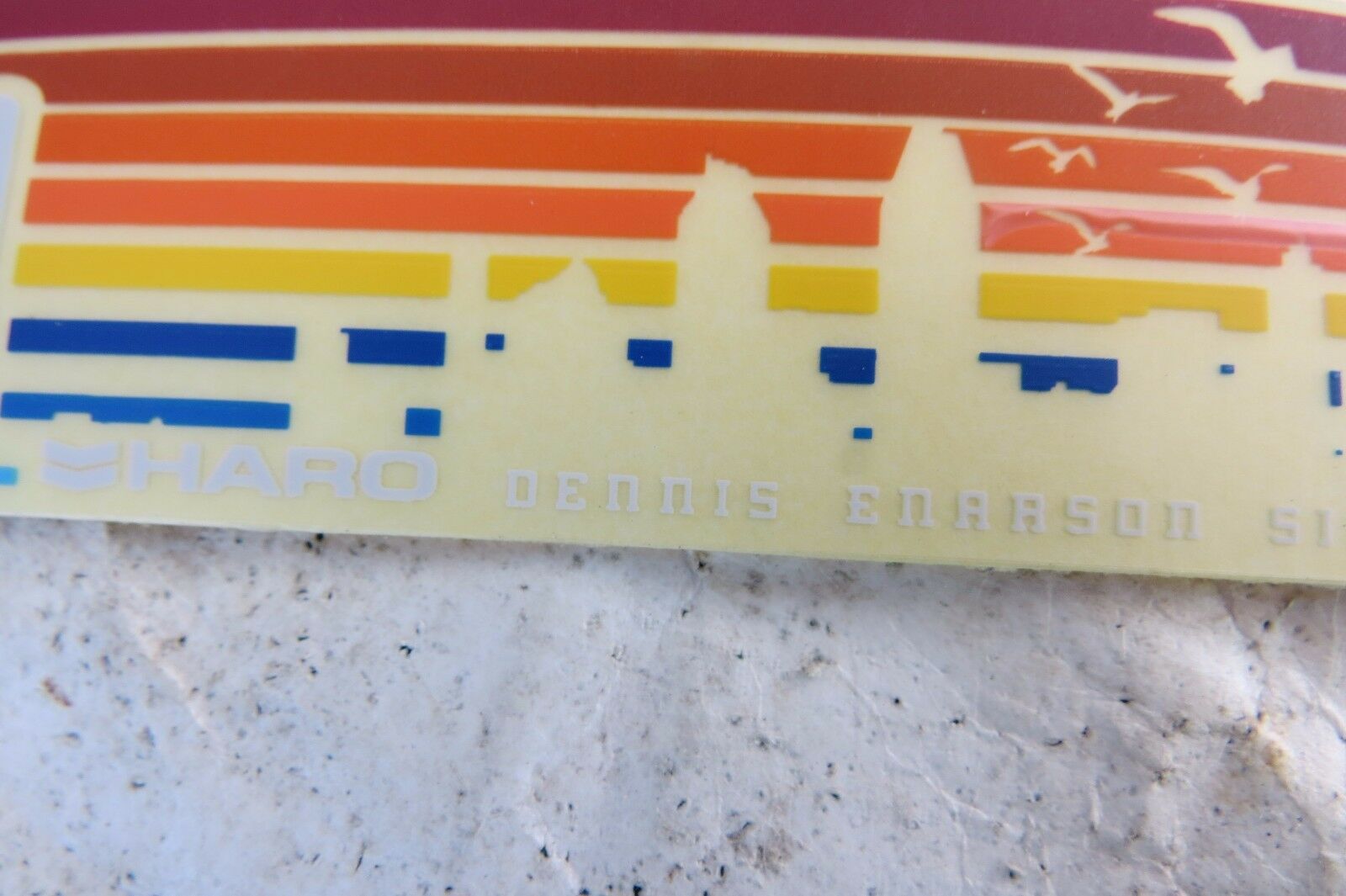 REAL HARO DECALS BMX DENNIS ENARSON SIGNATURE MODEL RED STICKERS RACING - Fresh Stock Dated February 2026