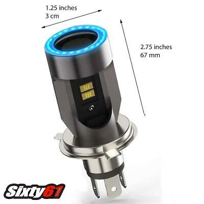 Suzuki GSXS 750 LED Bulb 2015-2021 Blue Angel Eyes Halo High-Low White 5000LM - Fresh Stock Dated February 2026