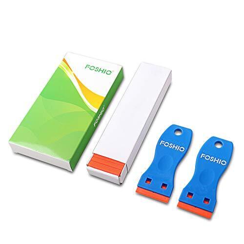 FOSHIO Plastic Razor Blade Scraper Include 2PCS Scraper Tool and 100PCS Blade... - Fresh Stock Dated February 2026