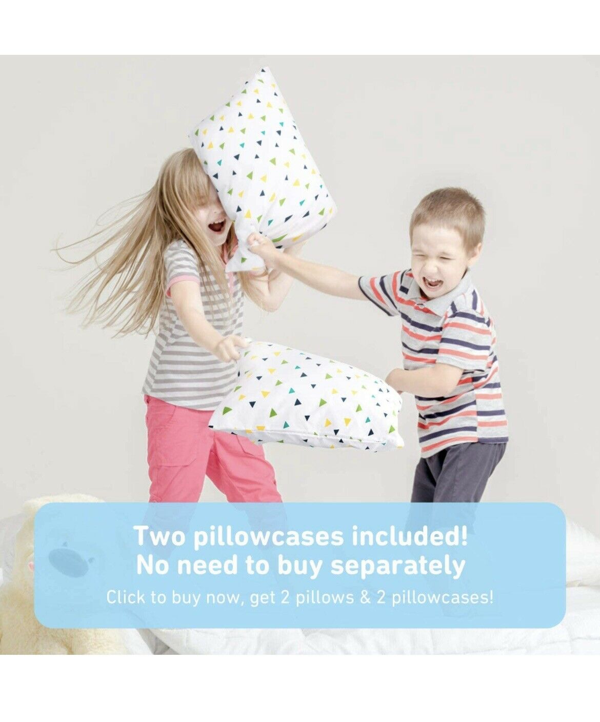 Toddler Pillow with Pillowcase - 13X18 Soft Cotton Baby Pillows - Fresh Stock Dated January 2026