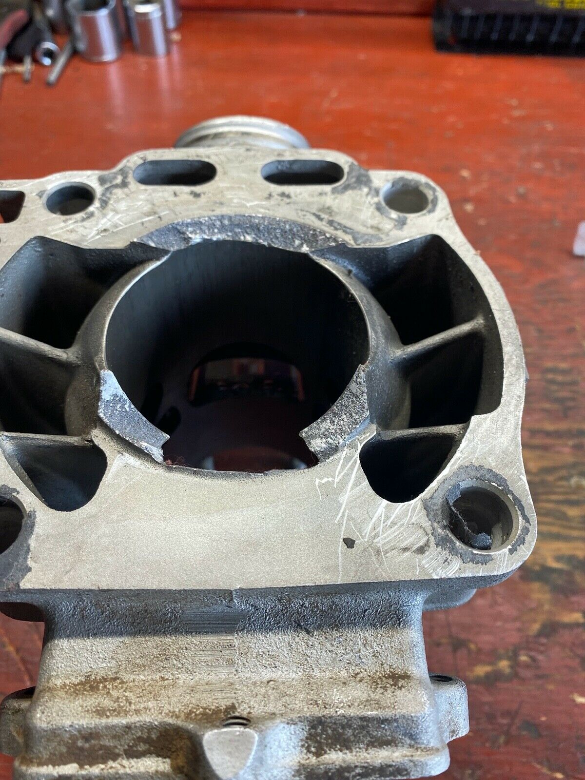 2005-2017 Yamaha YZ250 Cylinder Jug- Damaged see photos for details - Fresh Stock Dated February 2026
