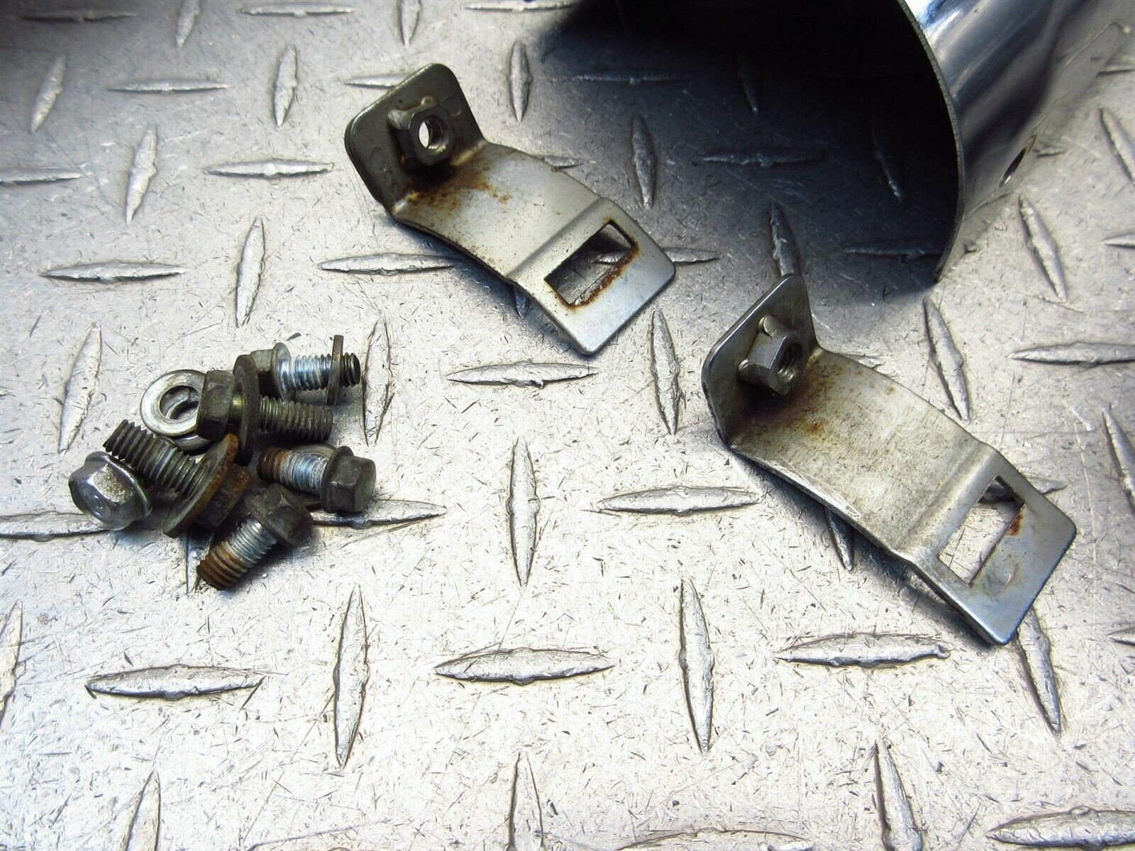 2000 97-03 Honda GL1500 Valkyrie Tourer Right Exhaust Covers Chrome - Fresh Stock Dated February 2026