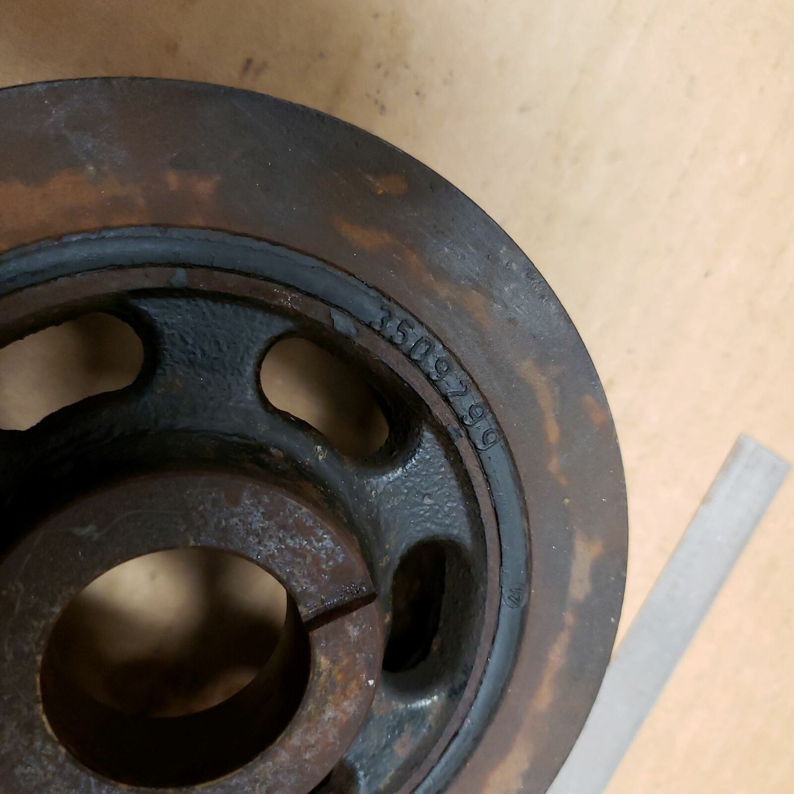 *VOLVO Penta 3509299 Crankshaft Pulley Harmonic Balancer Damper AQ120 AQ125* - Fresh Stock Dated February 2026