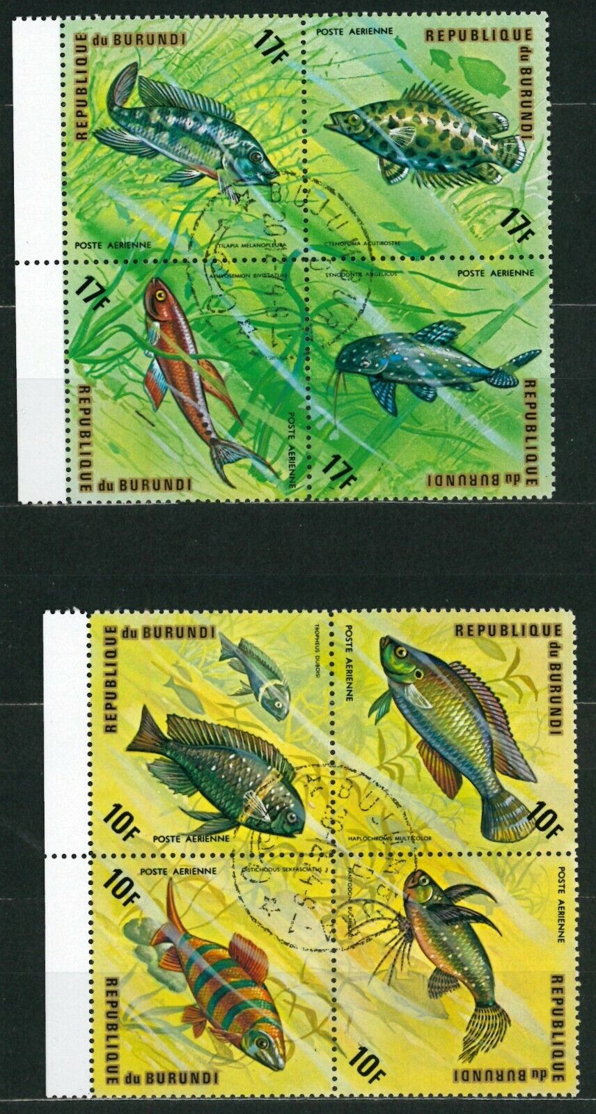 BURUNDI OLD STAMPS 1974 Fish - USED/CTO - Fresh Stock Dated January 2026