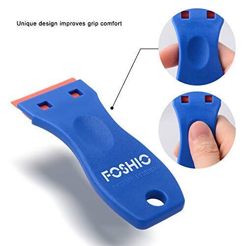 FOSHIO Plastic Razor Blade Scraper Include 2PCS Scraper Tool and 100PCS Blade... - Fresh Stock Dated February 2026